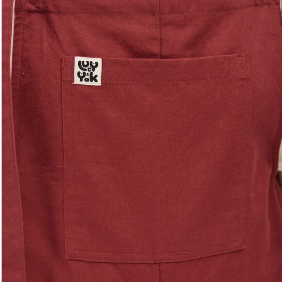 Lucy and Yak Original Dungarees Maroon UK8 - Picture 3 of 4